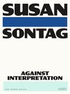 Cover image for Against Interpretation